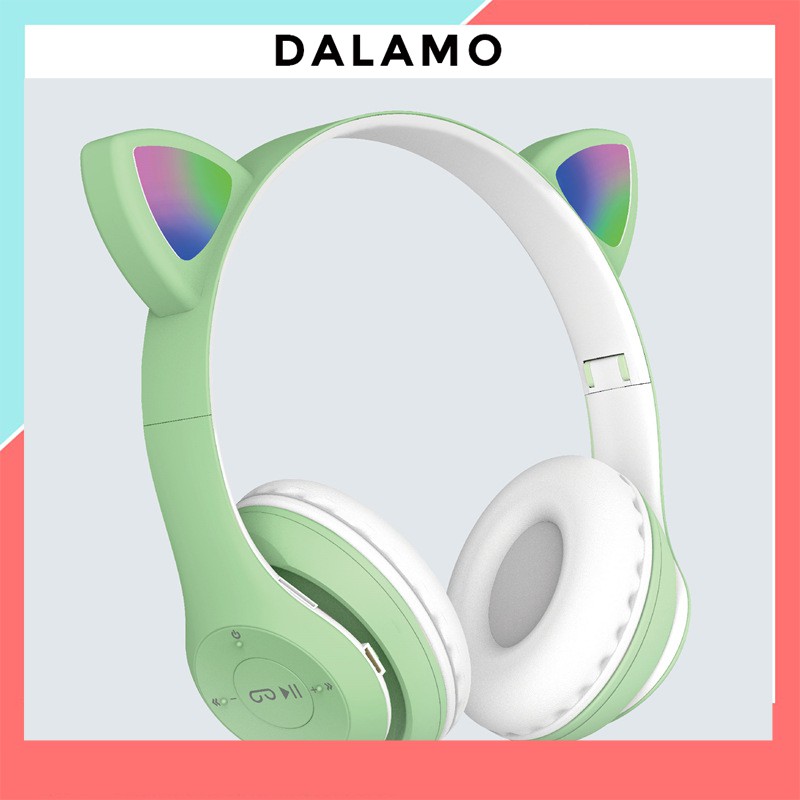 Tai Nghe Bluetooth Chụp tai có Mic ST71 Headphone không dây Dễ Thương tai mèo nghe nhạc, chơi game, cho bà bầu DALAMO | BigBuy360 - bigbuy360.vn