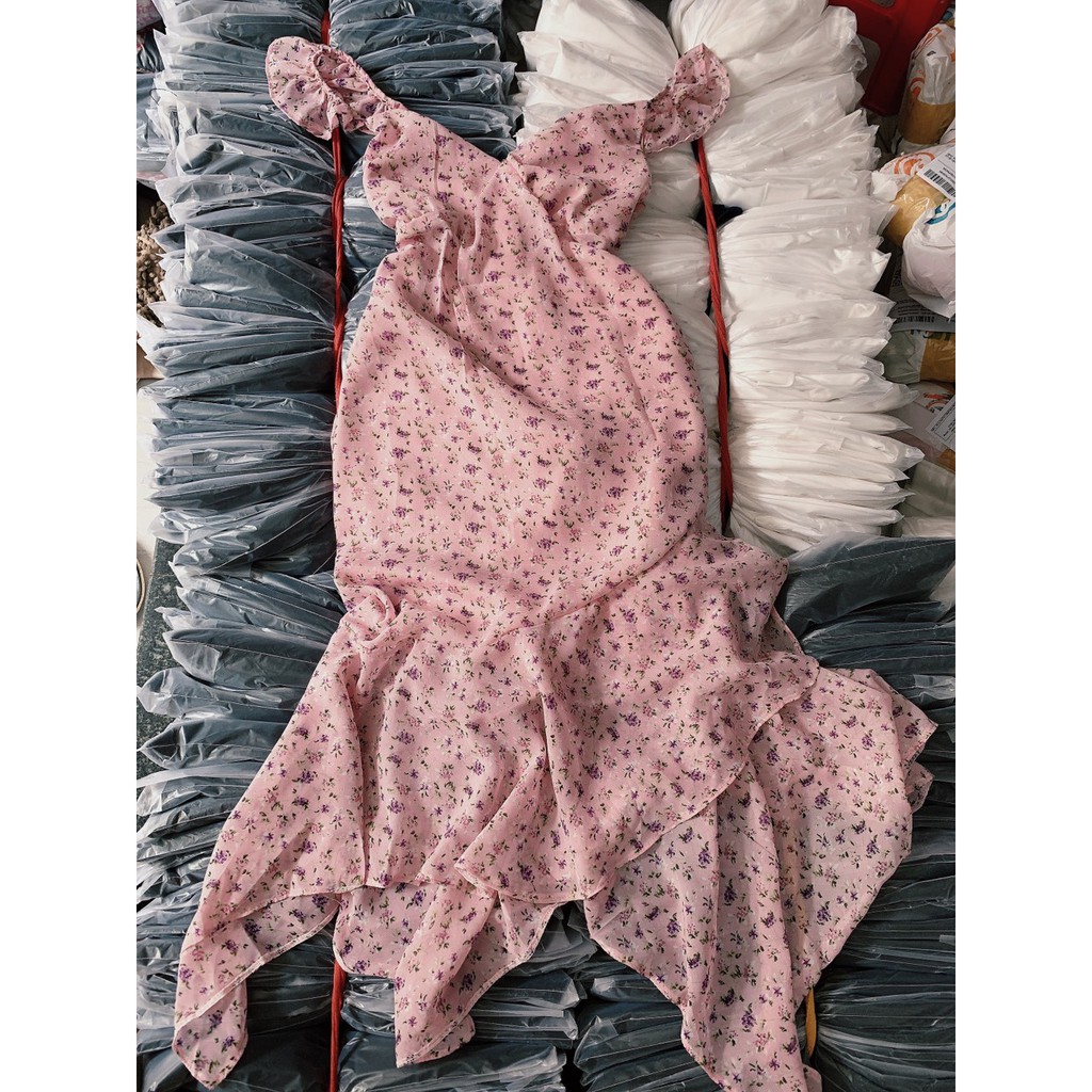 [Mã SKAMA06 giảm 8% tối đa 50K đơn 250K] Đầm hoa đuôi tôm MPb cao cấp hình thật kèm video | BigBuy360 - bigbuy360.vn