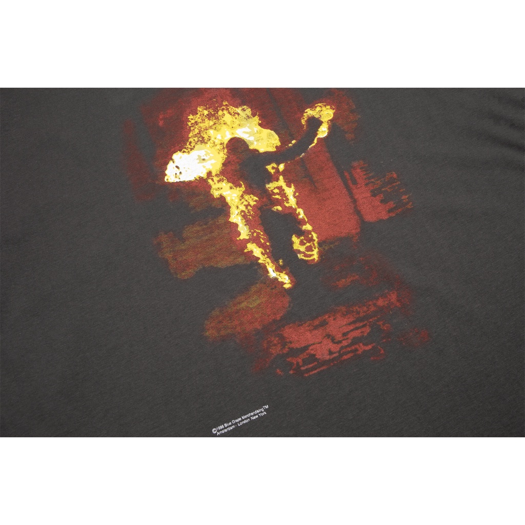 Rammstein German Tank Metal Band Retro Flame Short Sleeve VTG High Street Loose Casual Couple T-Shirt