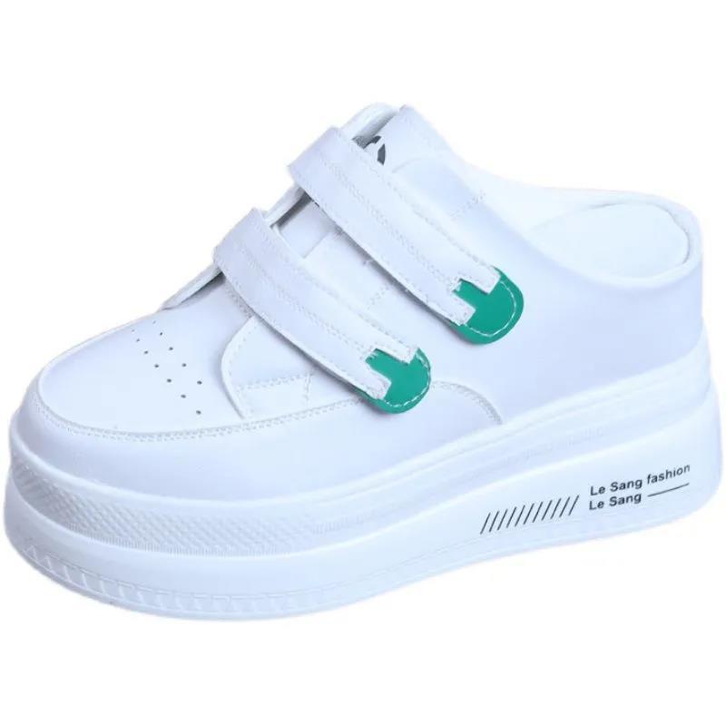 Dép Bít Mũi Đế Dày Tăng Chiều Cao Thời Trang Mùa Thu