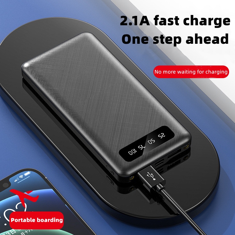 Pin Sạc Dự Phòng 10000mAh Mini Màn Hình Kỹ Thuật Số Sáng Tạo Tiện Dụng