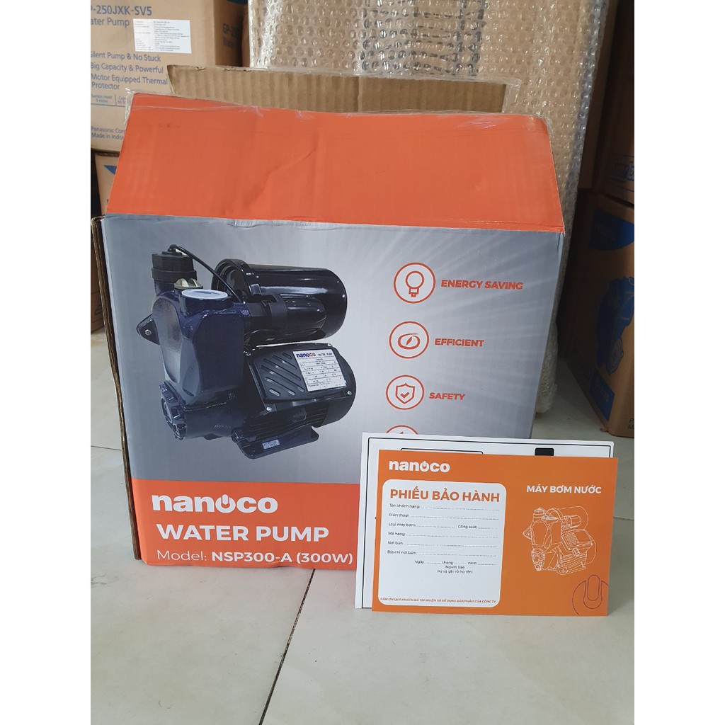 Máy Bơm Nước Nóng Tăng Áp Nanoco 300W NSP300-A