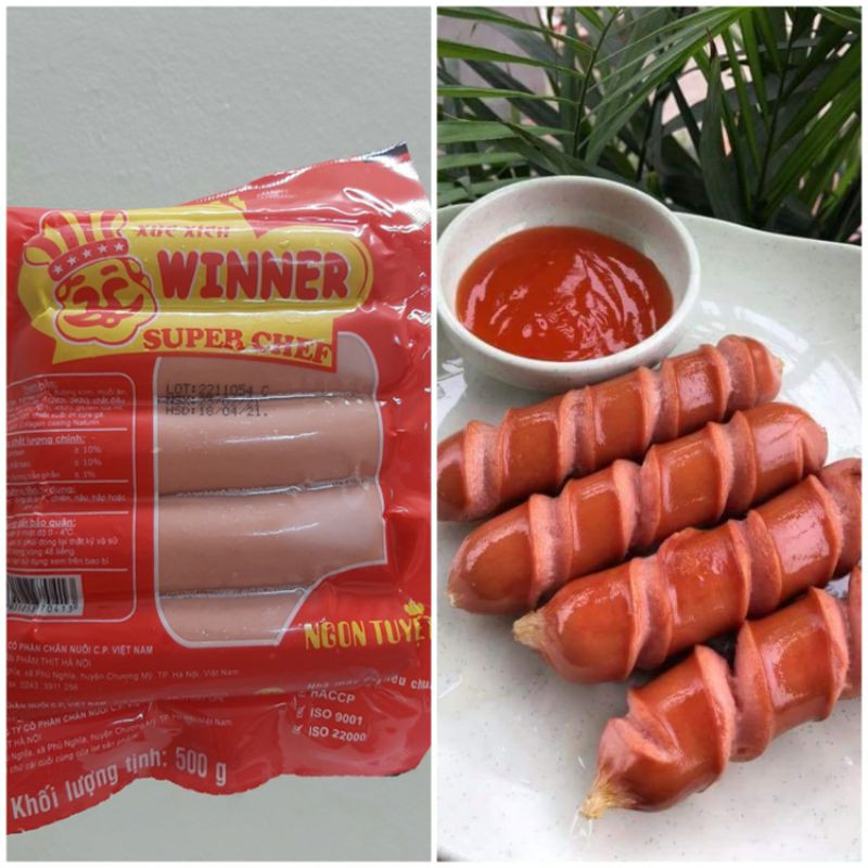 Xúc xích winer cp gói 500gr