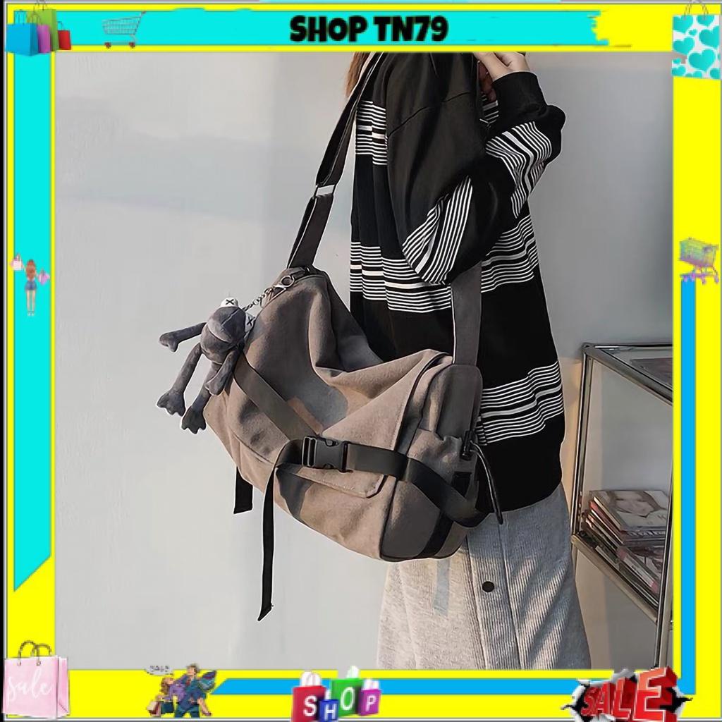 Túi tote đeo chéo nam nữ vải canvas phong cách ulzzang unisex giá rẻ đi học đi chơi CV108