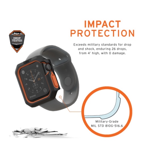 UAG Apple Watch 44mm 42mm 40mm 38mm Case Civilian Apple Watch Series SE / 6/5/4  Vỏ bọc chống rơi Quân đội