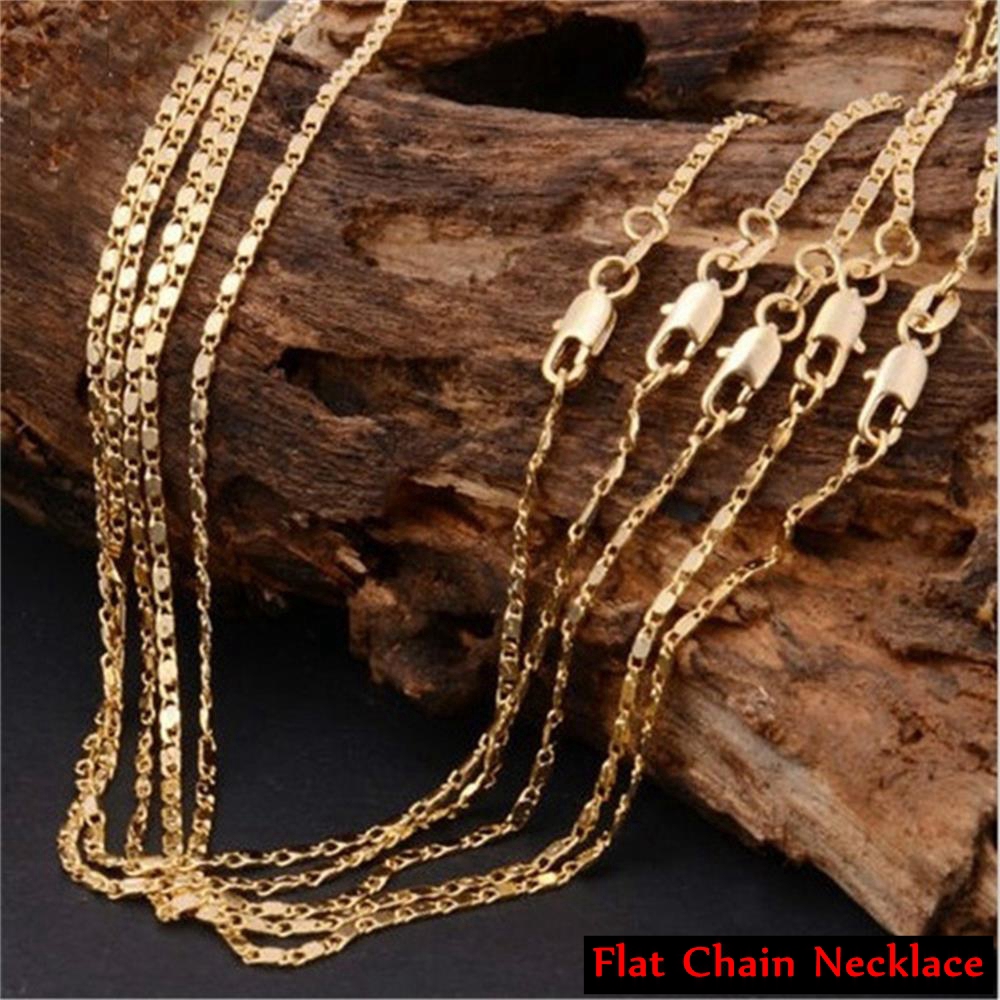 Dây chuyền mạ vàng 18K kiểu mắt xích phong cách gothic cá tính