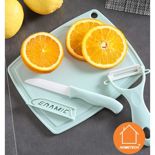 Bộ gọt rau củ quả đa năng 3 món thớt, dao, nạo - set đồ gọt trái cây, củ