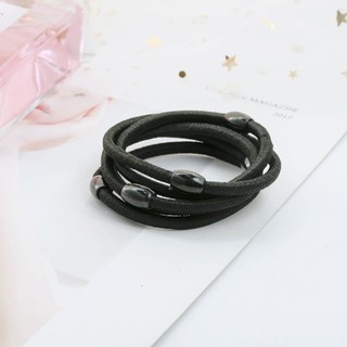 Set 10 sợi dây cột tóc đen trơn