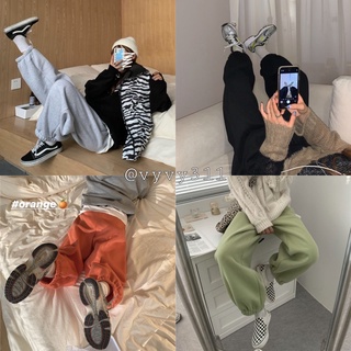 Quần jogger nam nữ chất nỉ form to rộng