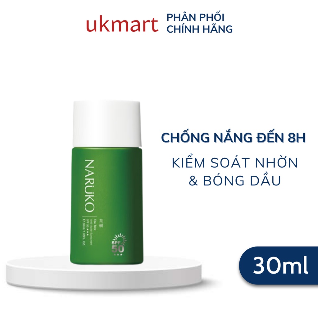 Kem Chống Nắng Dành Cho Da Mụn Naruko Tea Tree Anti-Acne Sunscreen SPF50 30 ml