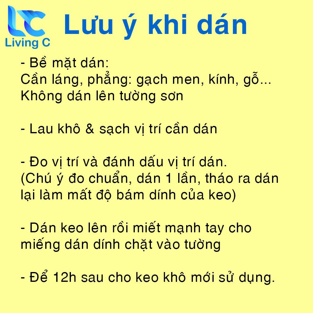 Miếng dán 2 mặt Living C _2M , miếng dán siêu dính chịu lực đa năng chống thấm. Phucshop