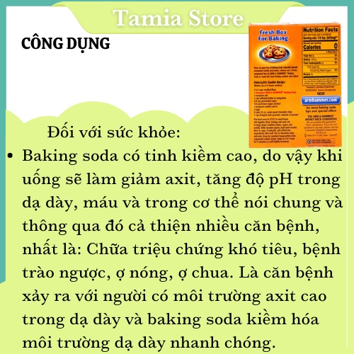 Baking Soda 454g Nhập Khẩu Mỹ