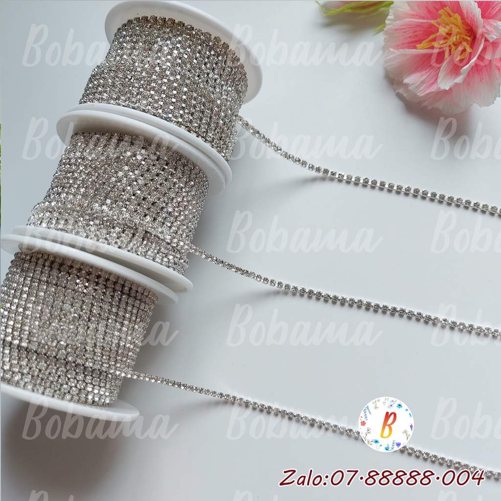 Rhinestone Dây hạt xoàn đính đá trang trí handmade