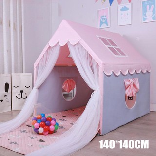 Lều Ngủ Công Chúa Cho Bé Lều Hoàng Tử Cho Bé Loại To Có Rèm Chống Muỗi Khung Nhựa Vải Dù Mềm Mại Chắc Chắn XL