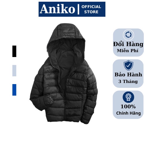 Áo phao nam 2 mặt áo phao lông vũ siêu ấm chống nước chống gió phù hợp cả nam và nữ