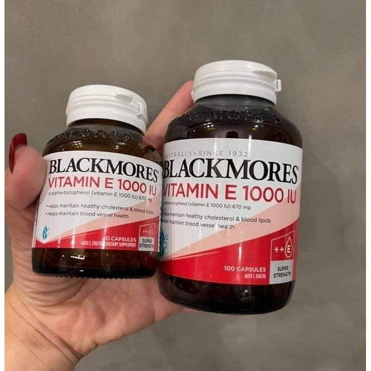 Vitamin E Blackmores 100 viên 1000iu