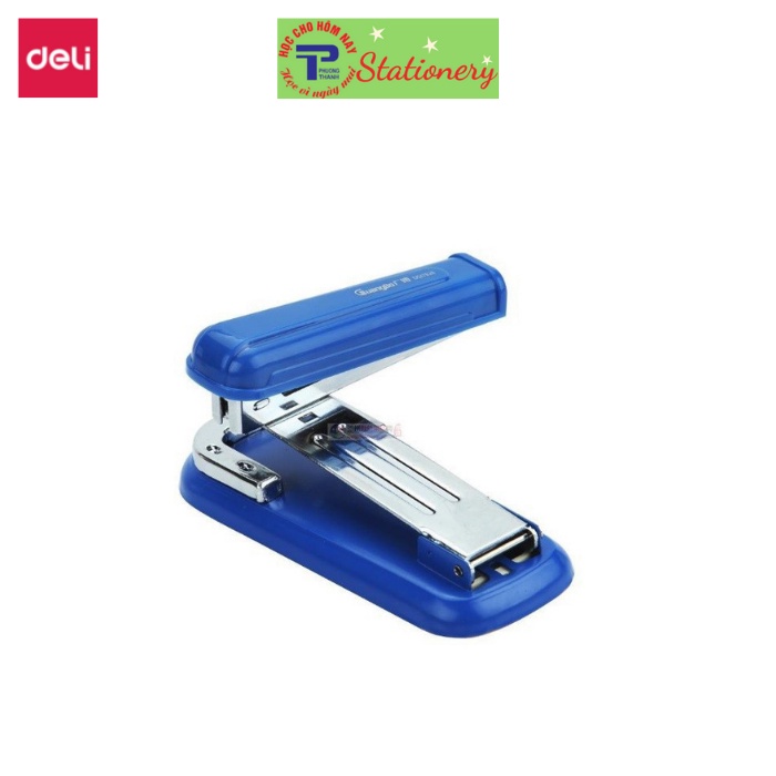 Dập ghim xoay chiều 25 trang Deli - Trắng, Đen, xanh dương - 1 cái - E0828