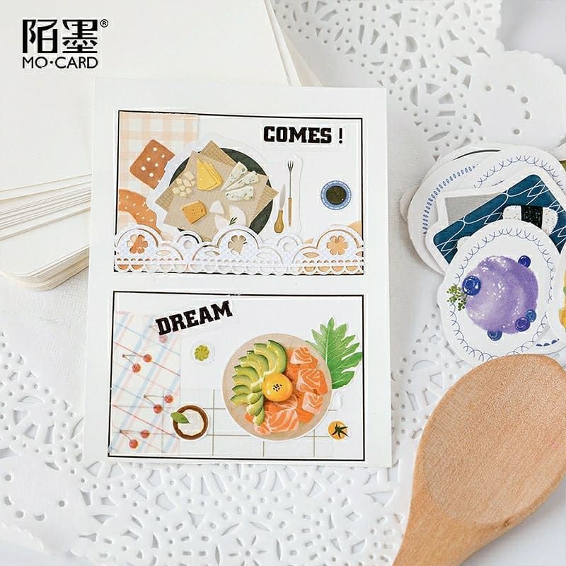 SET 46 STICKER HÌNH CÁC MÓN ĂN HÀN QUỐC