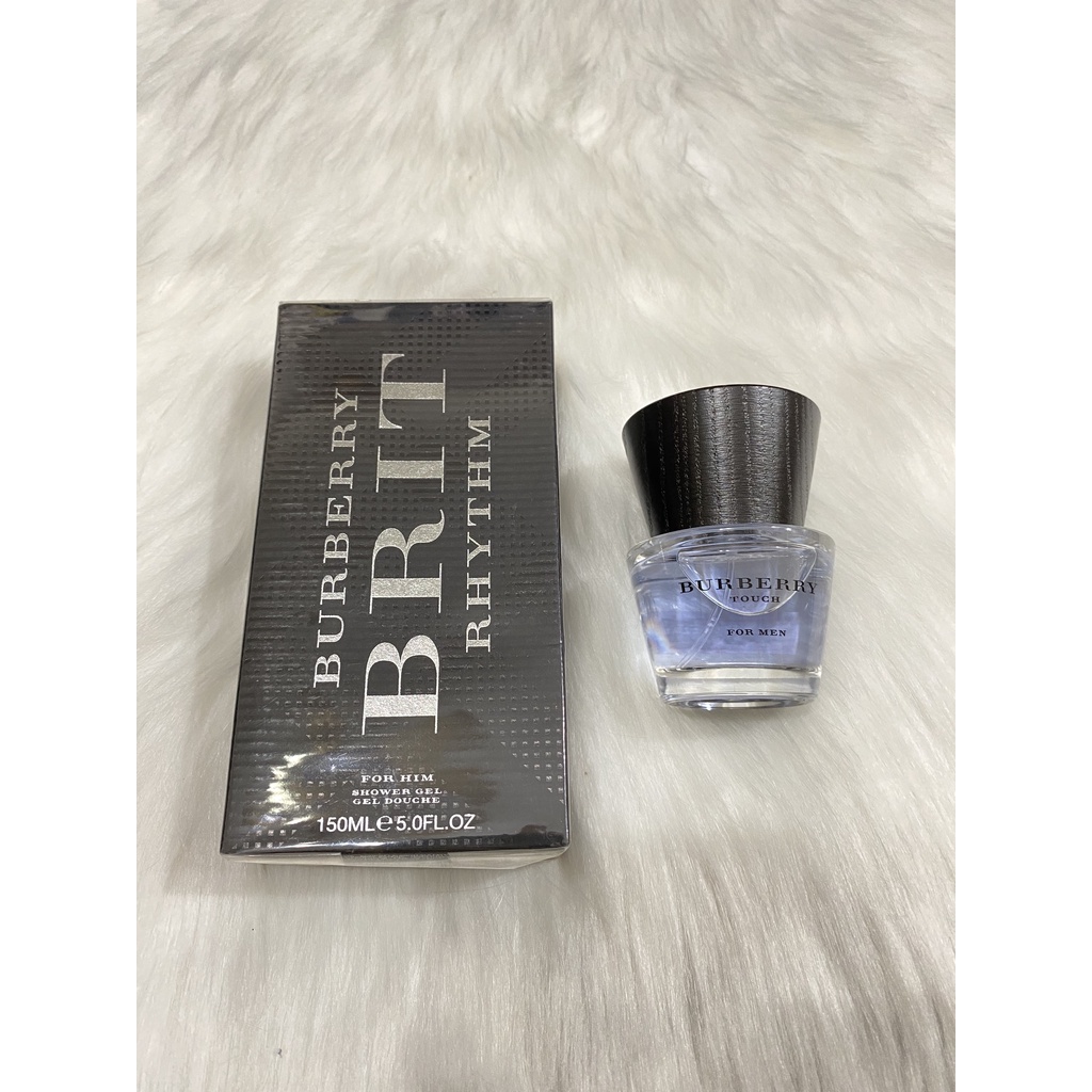 Sữa tắm BURBERRY Brit Rhythm for Him 150 ml / Nước Hoa Burberry Touch for Men Eau De Toilette 30ml