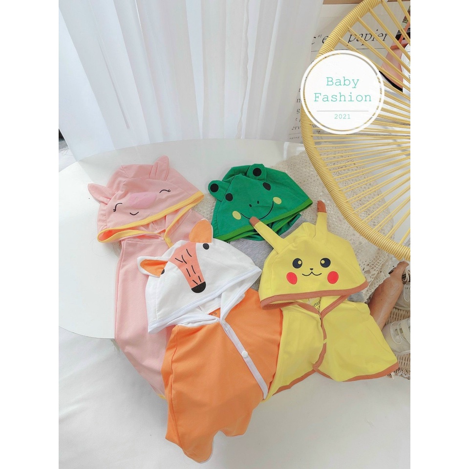 Áo choàng chống nắng hình thú cho bé trai/ bé gái size 1 2 3 4 5 tuổi, Áo choàng CÁNH DƠI - AC
