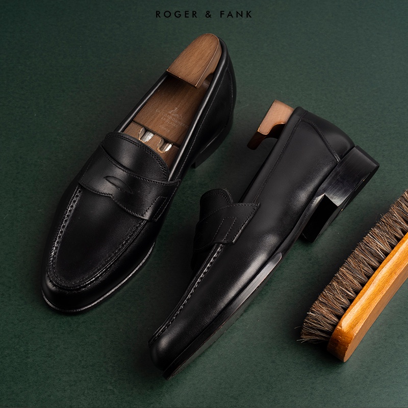 Giày da cao cấp penny loafer Roger &amp; Fank