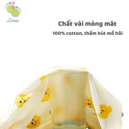 Bộ Body Đùi Cúc Giữa Vạt Chéo Mỏng Mát Cho Bé Sơ Sinh Mùa Hè 𝟐𝟗𝐁𝐃D𝐔