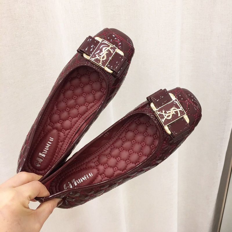 Giày Búp Bê Mũi Vuông Phong Cách Hàn Quốc Thanh Lịch Dành Cho Nữ