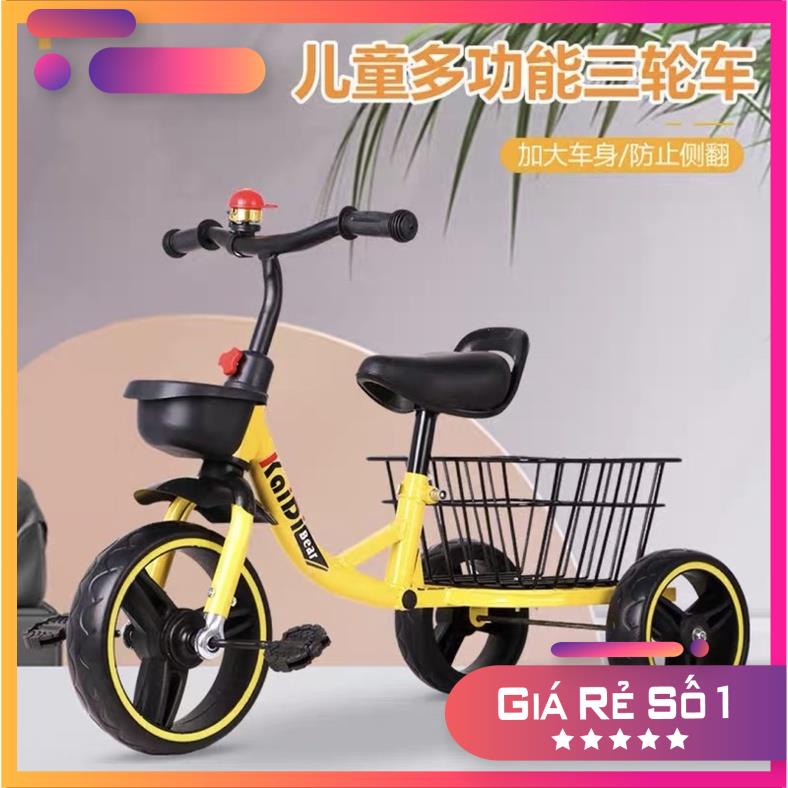 🍓XE Đạp 3 bánh có giỏ cho bé 🍄 Xe đồ chơi 3 bánh mẫu mới