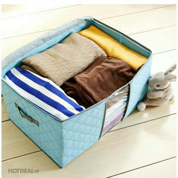 Combo 2 túi đựng quần áo đa năng tiện dụng loại lớn nằm ngang - túi đựng chăn màn quần áo gấp gọn tiện dụng