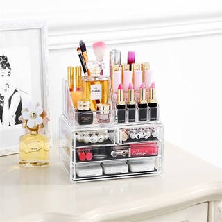Kệ Đựng Mỹ Phẩm 3 TẦNG Trong Suốt Mica