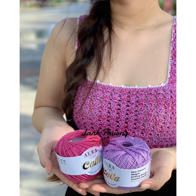 Sợi Calla #3 Crochet Thread Dành Cho Đan Móc Mùa Hè