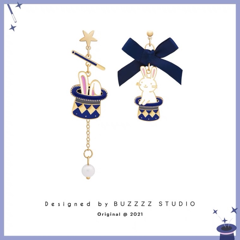 Bông tai Thỏ Alice in Wonderland