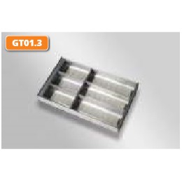 Khay chia thìa dĩa nhựa và Khay chia thìa dĩa inox Garis