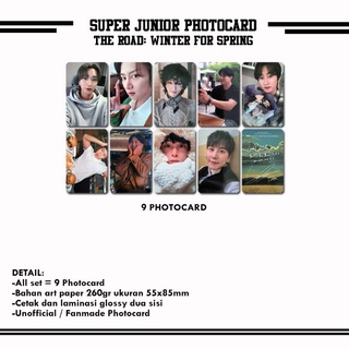 Super junior the road: winter for spring photocard