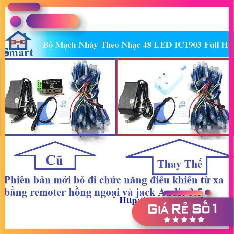 Bộ Mạch Nháy Theo Nhạc 48 LED IC1903 Full HS