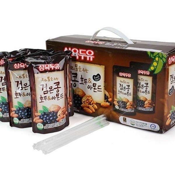 SỮA HẠT ÓC CHÓ HẠNH NHÂN ĐẬU ĐEN HÀN QUỐC 195ML/BỊCH/20GÓI