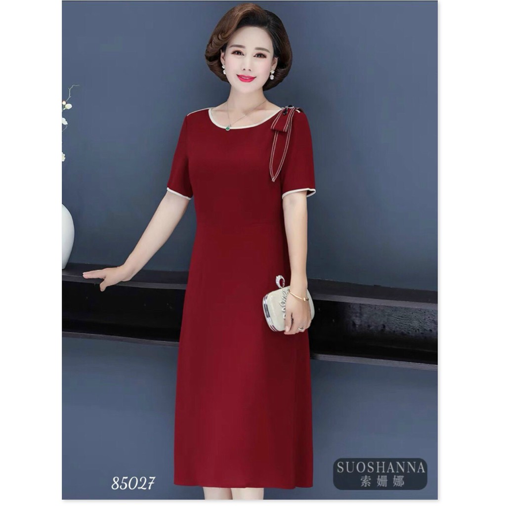 Đầm Suông Nữ Che Khuyết Điểm Thanh Lịch Sang Trọng Tôn Vẻ Đẹp Quý Phái