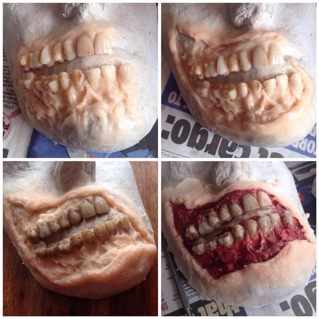 Dụng cụ ĐÚC VẾT THƯƠNG, Hoá trang vết thương- LIQUID latex chất tạo vết thương, Máu gia đỏ, sáp hoá trang HALLOWEEN