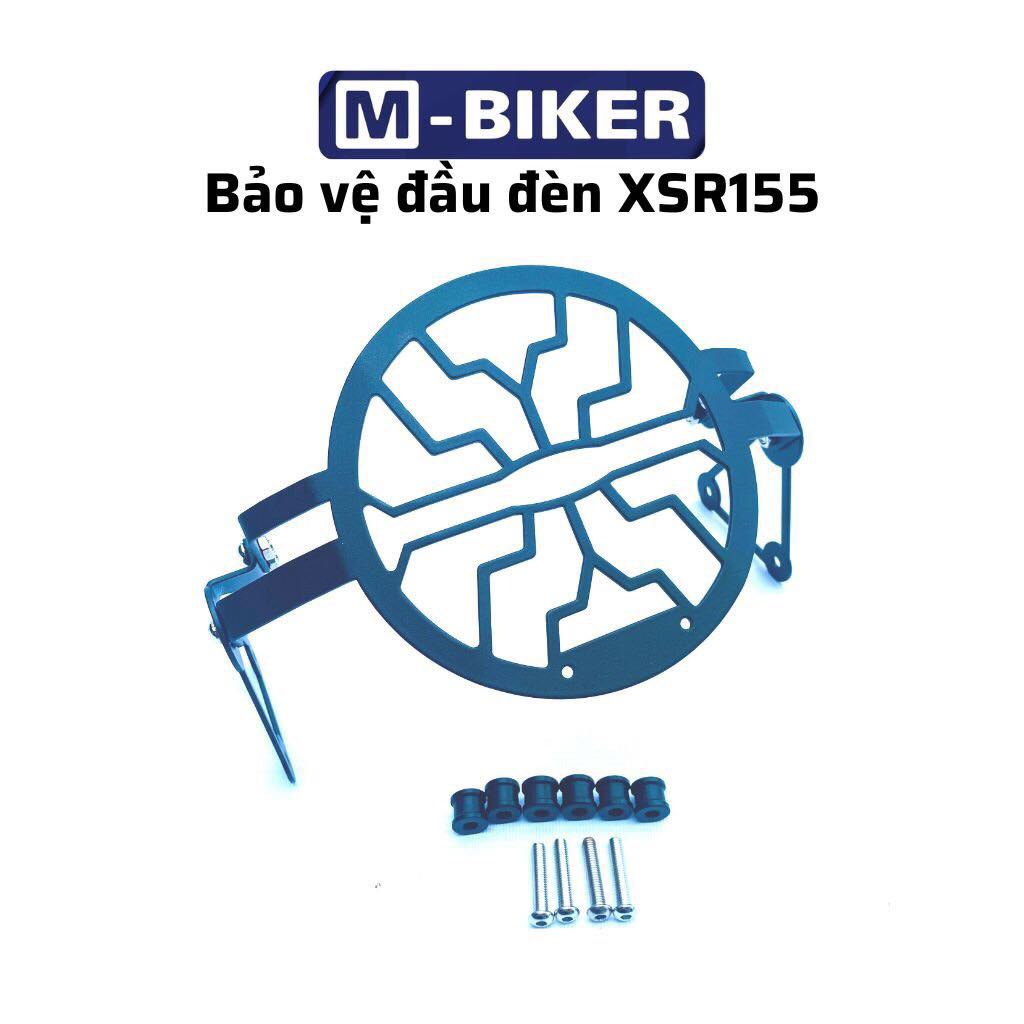 Bảo vệ đầu đèn cho yamaha xsr155, che đầu đèn yamaha xsr155, sơn tĩnh điện màu đen chính hãng Mbiker