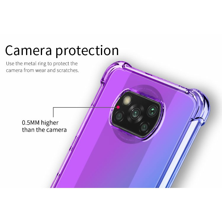 Ốp lưng Poco X3 NFC / X3 Pro / Poco X4 Pro 5G / Poco C40 chống sốc dẻo TPU đa sắc lồi 4 góc cao cấp