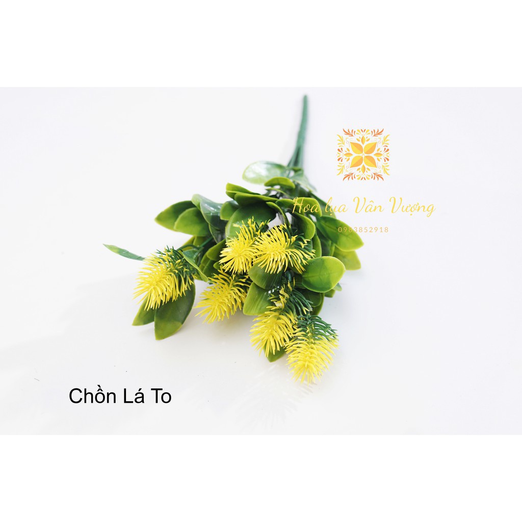 Hoa giả - cành điểm, cành chồn lá to