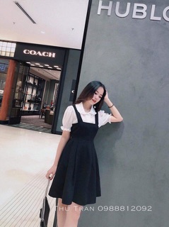 ÁO BÈO TAY PHỒNG + VÁY XOÈ