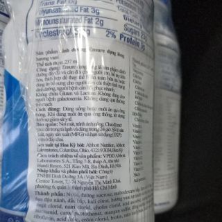 Sữa Ensure Original 237ml.