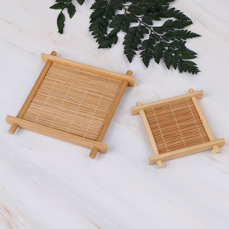 Llbrain Tấm Lót Cốc Trà Bằng Tre Trang Trí Nhà Bếp