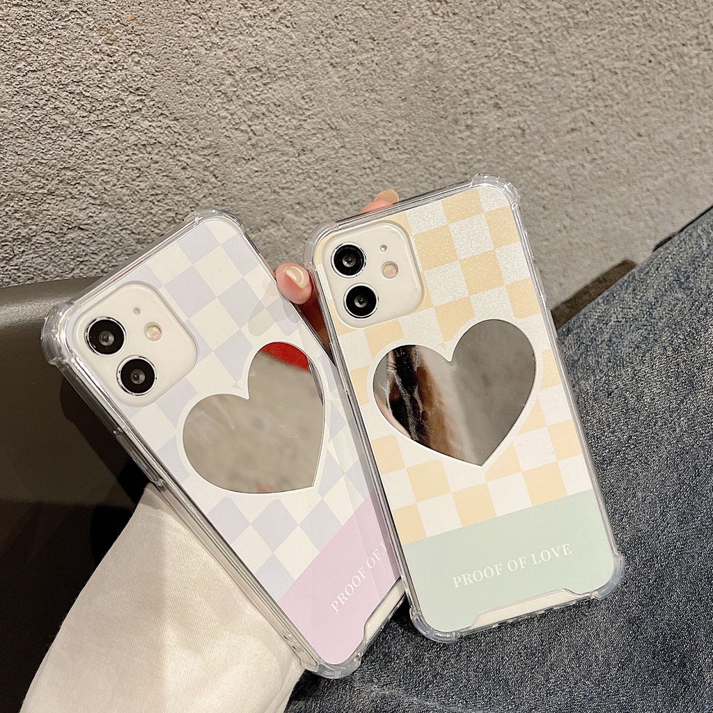 Ốp lưng iphone Ốp Điện Thoại TPU silicone Mặt Gương Thời Trang Cho iPhone 11 pro max X Xr Xs max 7 8 Plus 13 12 pro max Dinuo case
