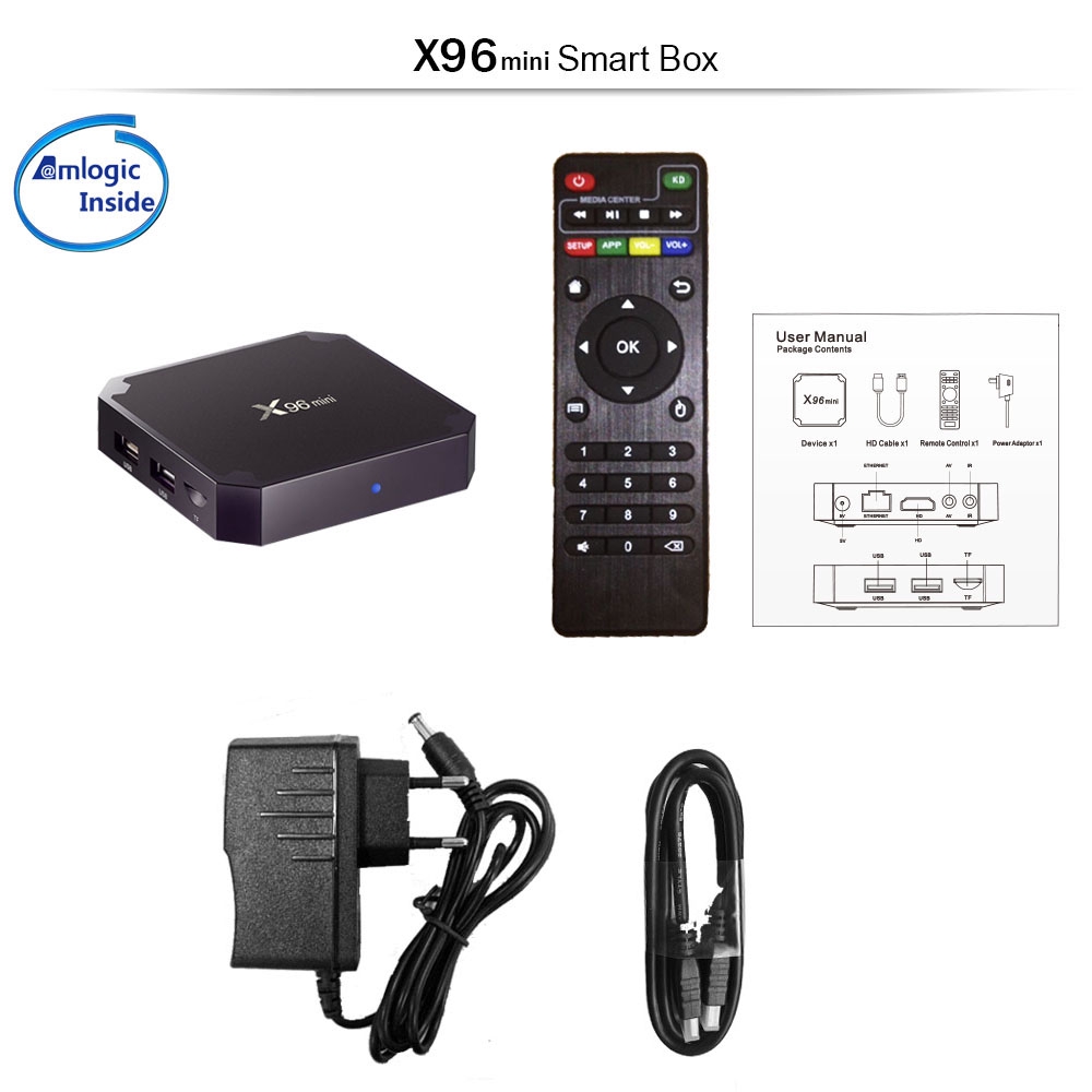 X96 Mini TV Box HD Quad-core ARM Network Set-top Digital Box