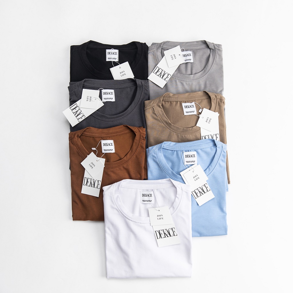 Áo Thun Nam Cổ Tròn Vải Cotton Dày Dặn Co Giãn Tay Ngắn