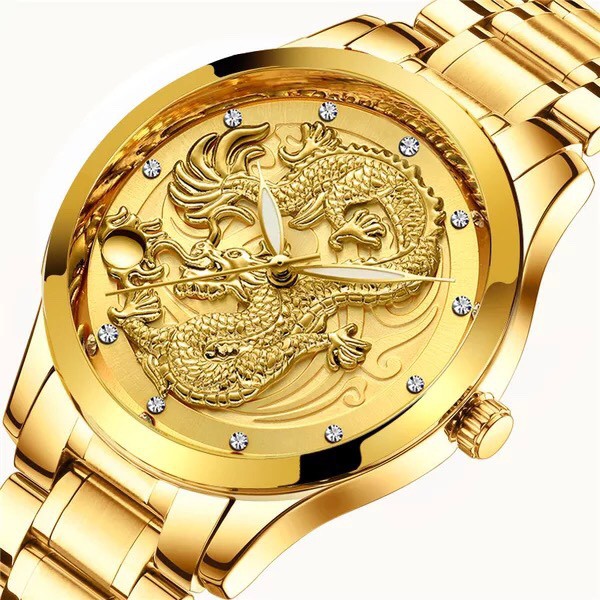 Đồng hồ nam Zotime mặt rồng vàng phiên bản doanh nhân cao cấp ZO202