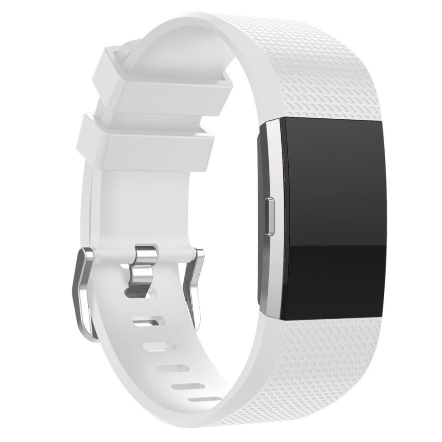 Dây đeo silicone mềm thay thế cho đồng hồ thông minh Fitbit Charge 2