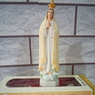 Tượng Đức Mẹ Fatima Gốm sứ cao 17cm